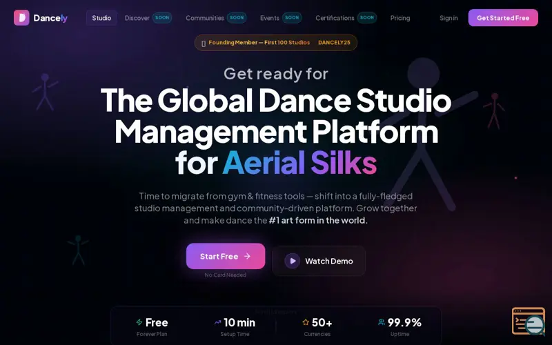 Screenshot of Dancely