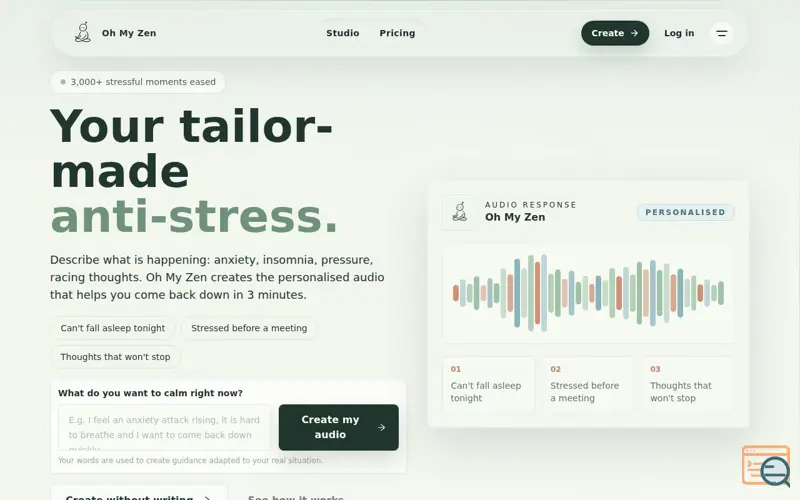 Screenshot of Oh-myzen