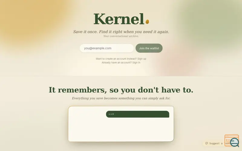 Screenshot of Kernel