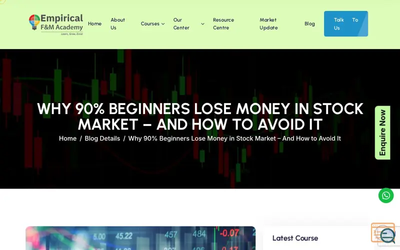 Screenshot of Empirical F&M Academy | Stock Market