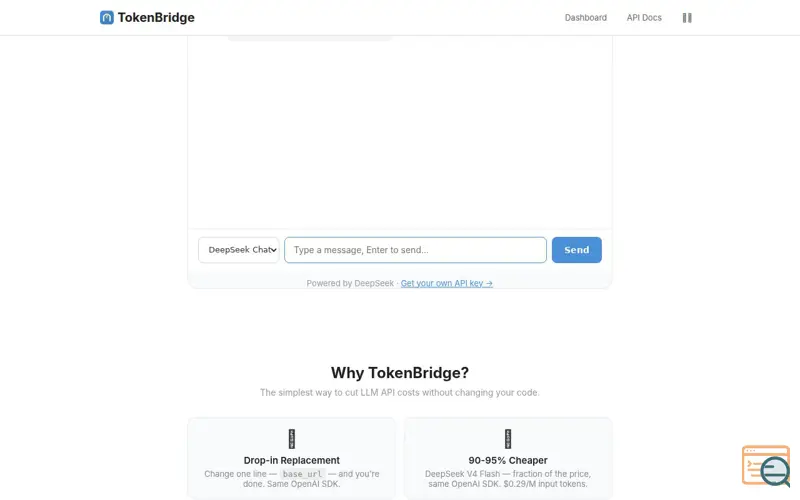 Screenshot of TokenBridge 