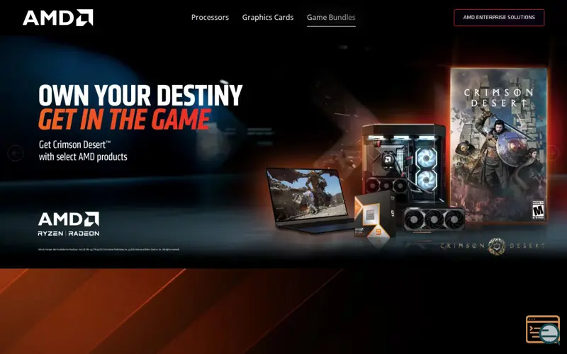 Screenshot of AMD Game Bundle Program, a launch using Amazon Linux