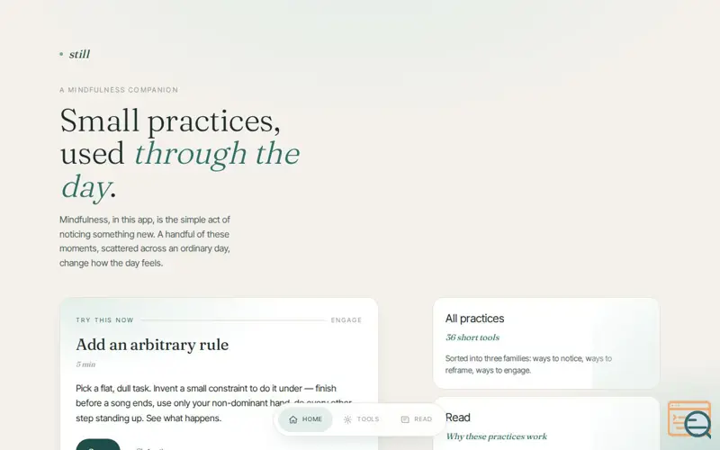 Screenshot of Still
