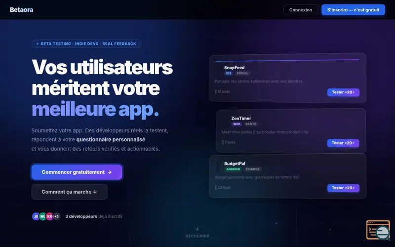 Screenshot of Betaora