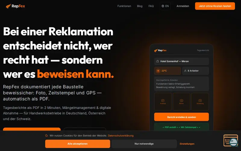 Screenshot of RepFex