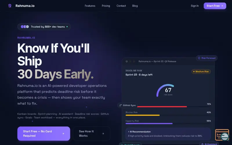 Screenshot of Rahnuma.io