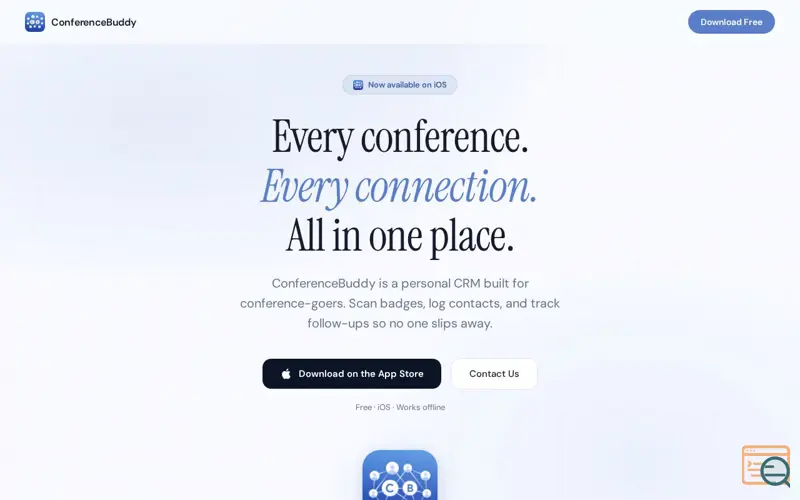 Screenshot of ConferenceBuddy