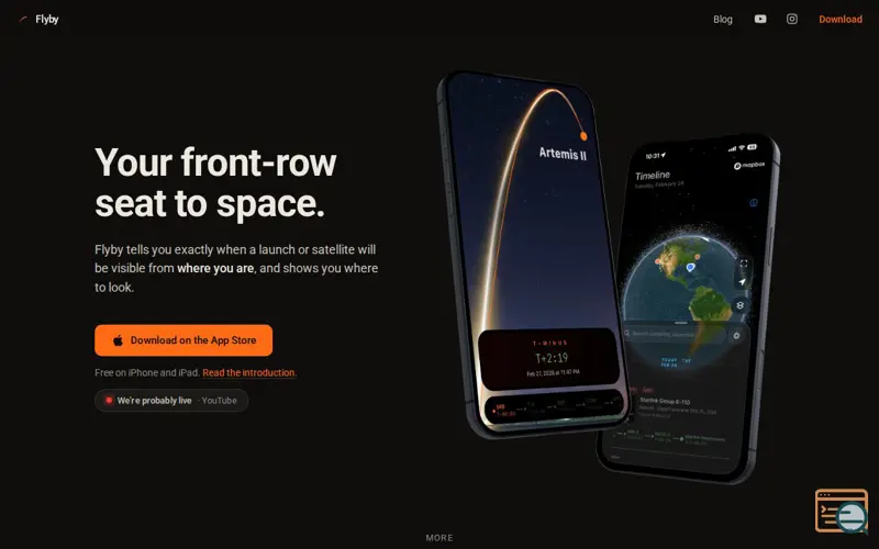 Screenshot of Flyby