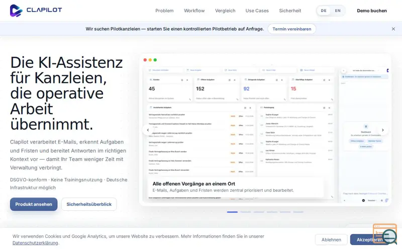 Screenshot of Clapilot