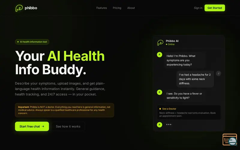 Screenshot of Phibbo