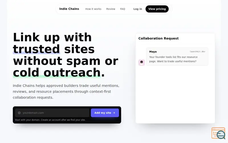 Screenshot of Indie Chains