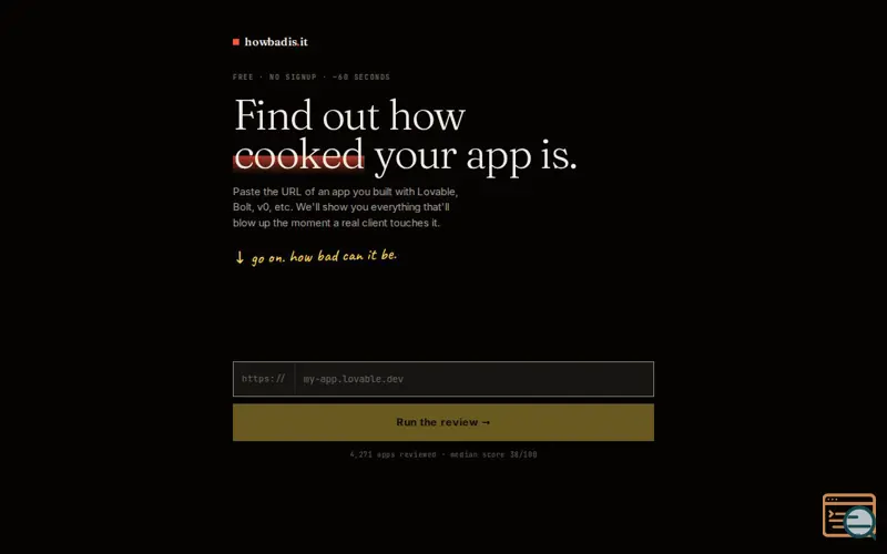 Screenshot of Howbadis.it