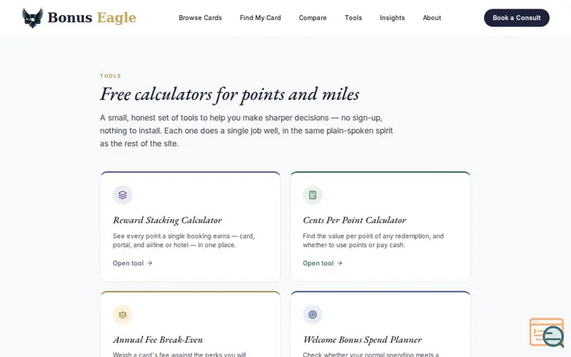 Screenshot of Bonus Eagle