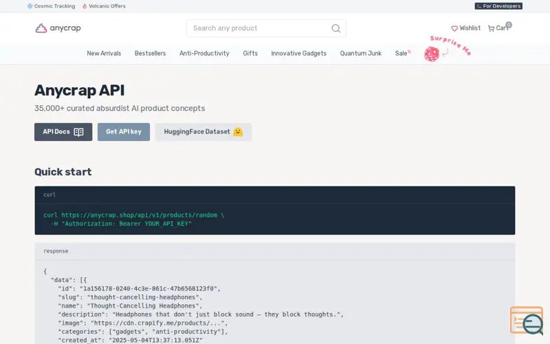 Screenshot of Anycrap