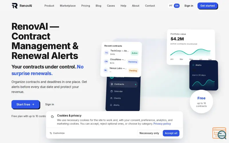 Screenshot of Renovai 