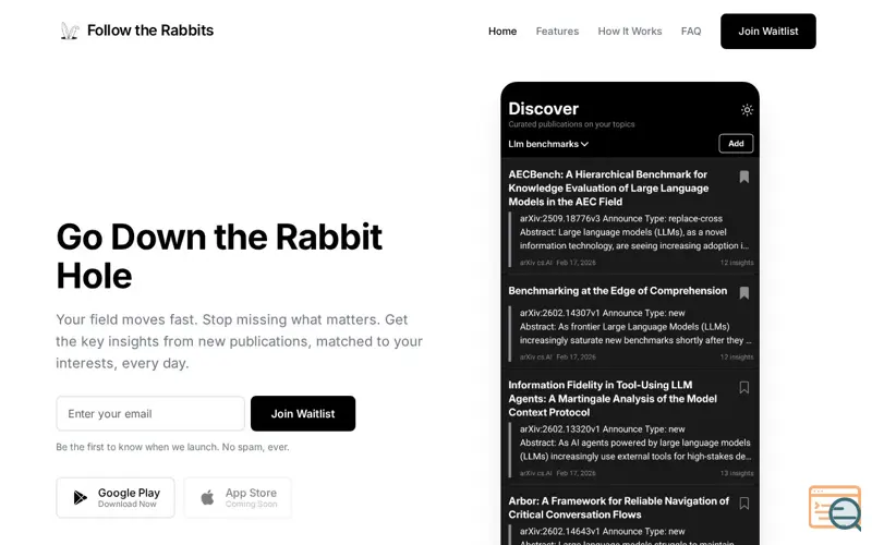 Screenshot of Follow the Rabbits