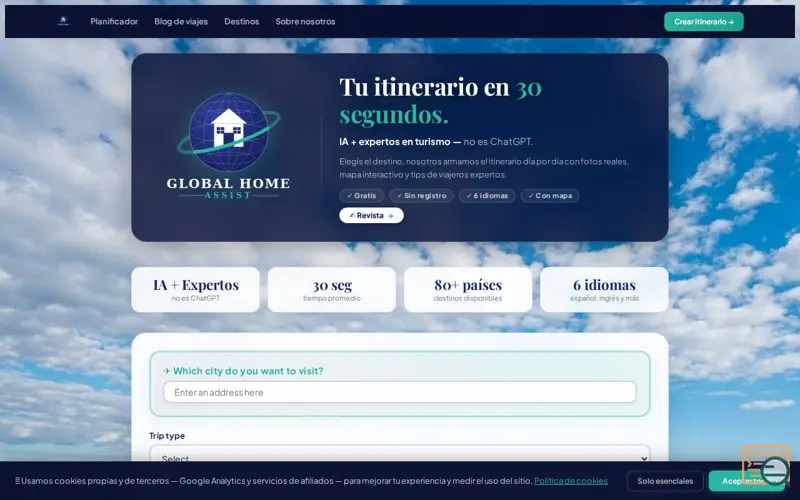 Screenshot of Global Home Assist