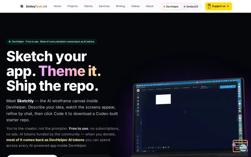 Screenshot of SmileyTech.mk