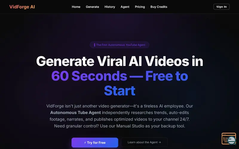 Screenshot of VidForge Studio