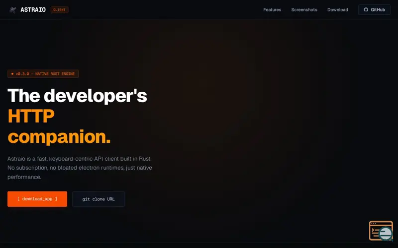 Screenshot of Astraio Client