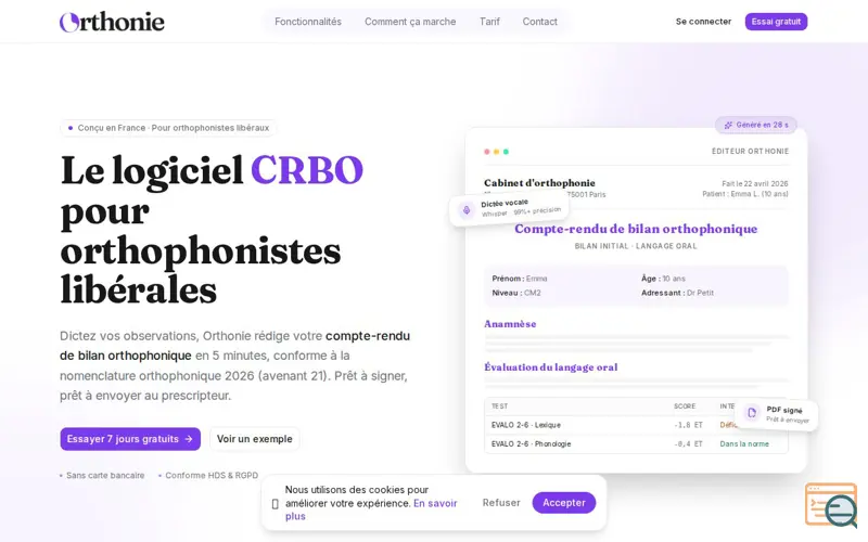 Screenshot of Orthonie