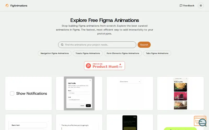 Screenshot of FigAnimations