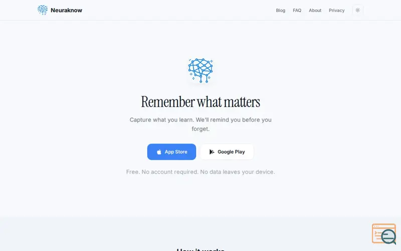 Screenshot of NeuraKnow - Spaced Repetition