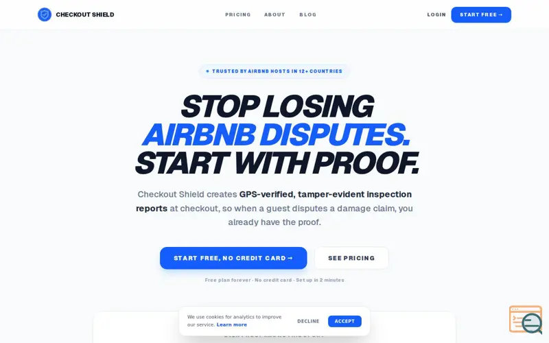 Screenshot of Checkout Shield