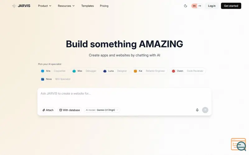 Screenshot of Jarvis