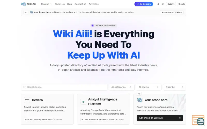 Screenshot of Wiki Aiii