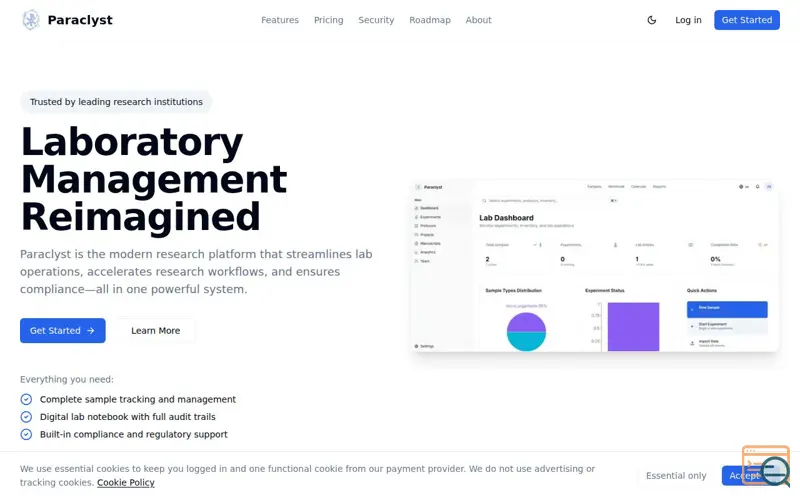 Screenshot of Paraclyst