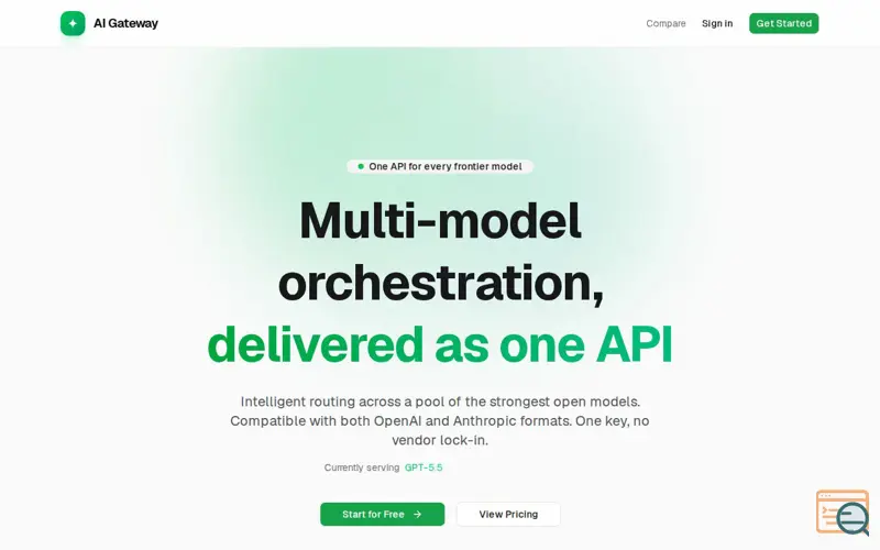 Screenshot of AI GATEWAY
