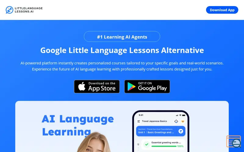 Screenshot of LittleLanguageLessons.ai