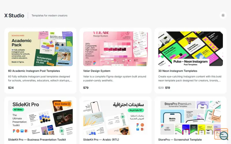 Screenshot of Velar Design System