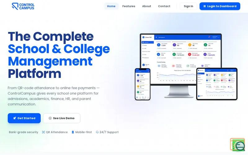 Screenshot of Control Campus