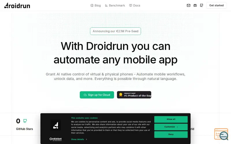 Screenshot of Droidrun