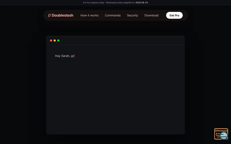Screenshot of Doubleslash