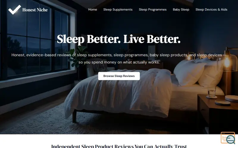 Screenshot of HonestNiche