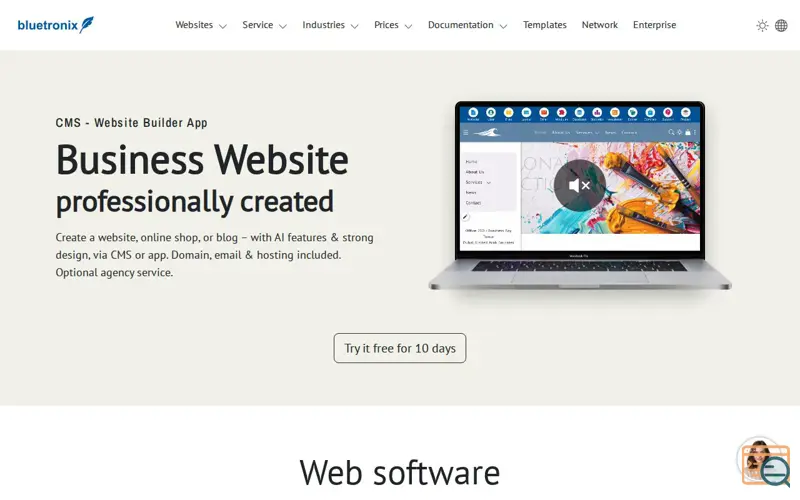 Screenshot of bluetronix, a launch using Samsung Galaxy Store