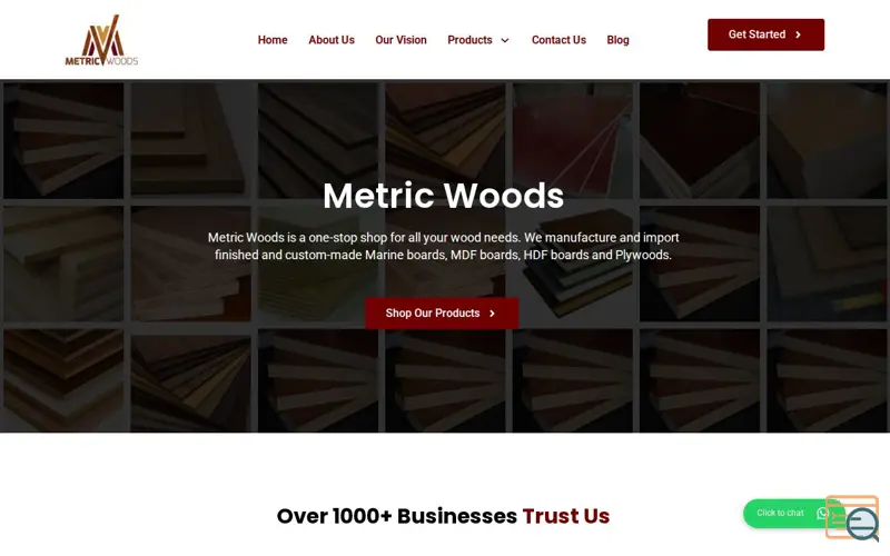 Screenshot of Metric Woods
