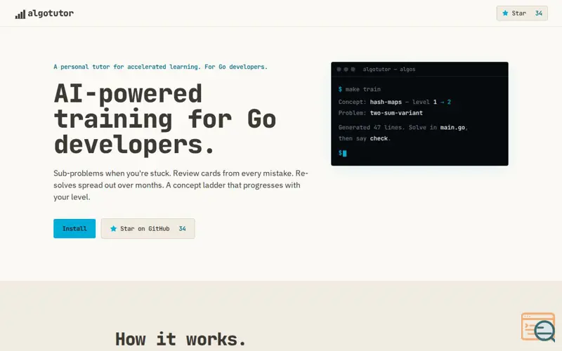 Screenshot of Algotutor