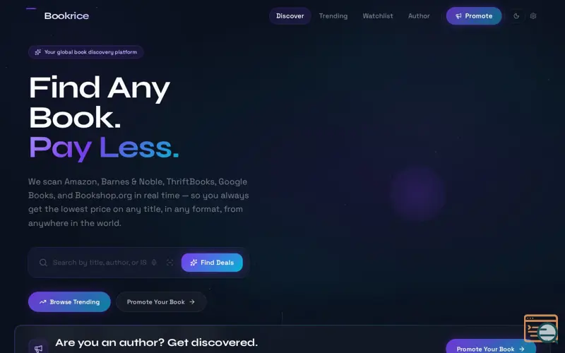 Screenshot of Bookrice