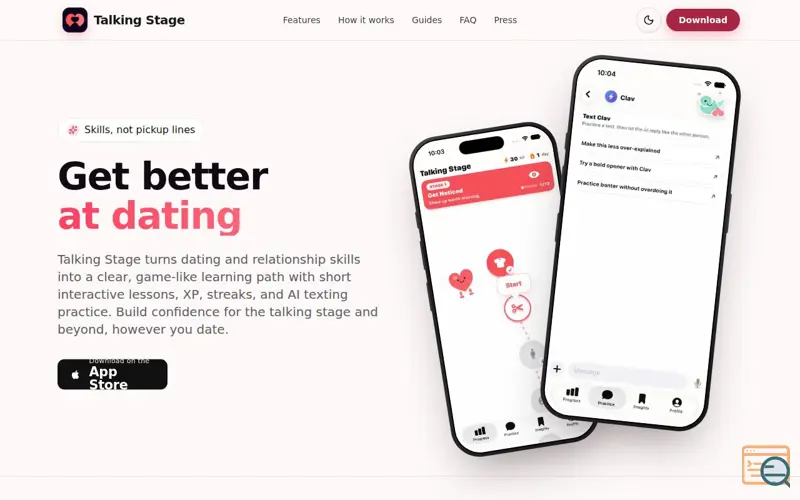 Screenshot of Talking Stage