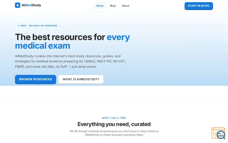 Screenshot of AiMedStudy