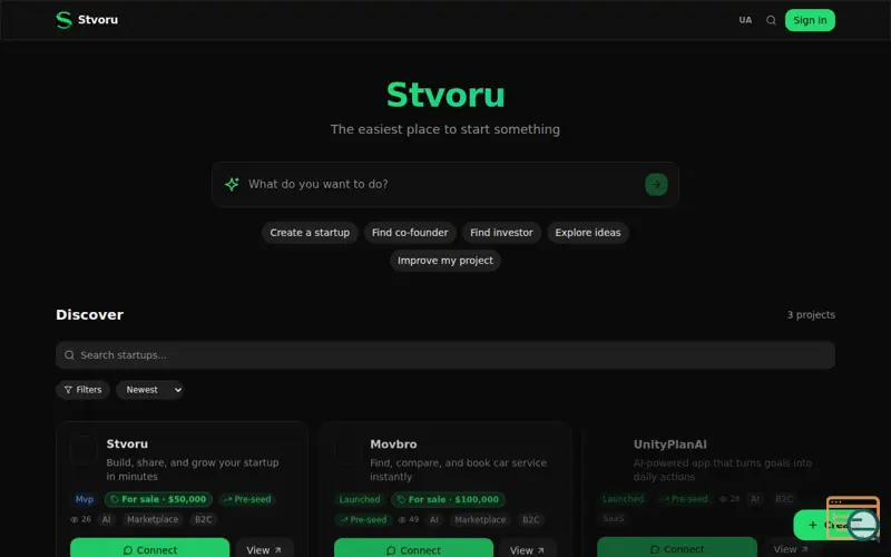Screenshot of Stvoru