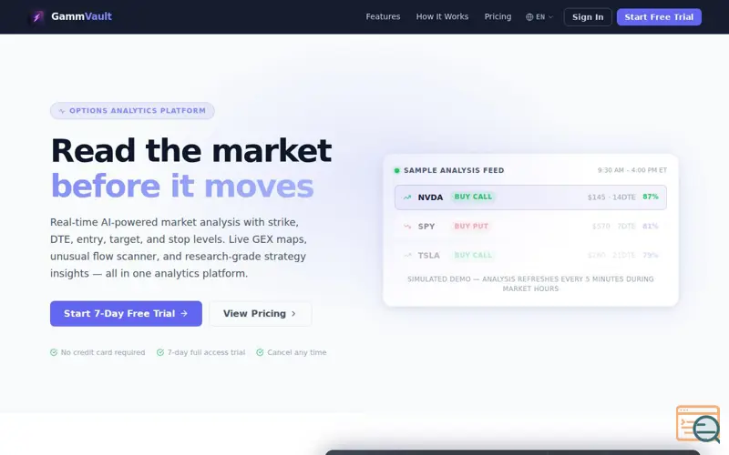 Screenshot of GammVault