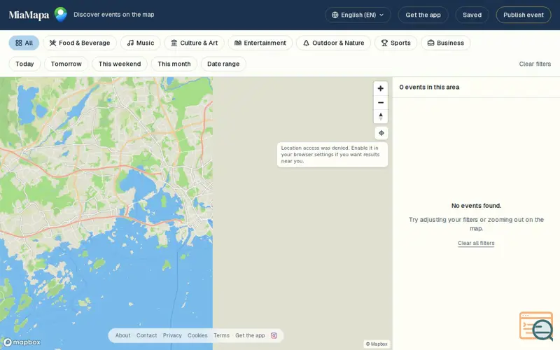 Screenshot of MiaMapa