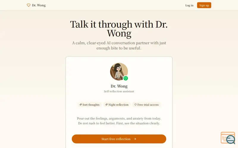 Screenshot of Dr. Wong
