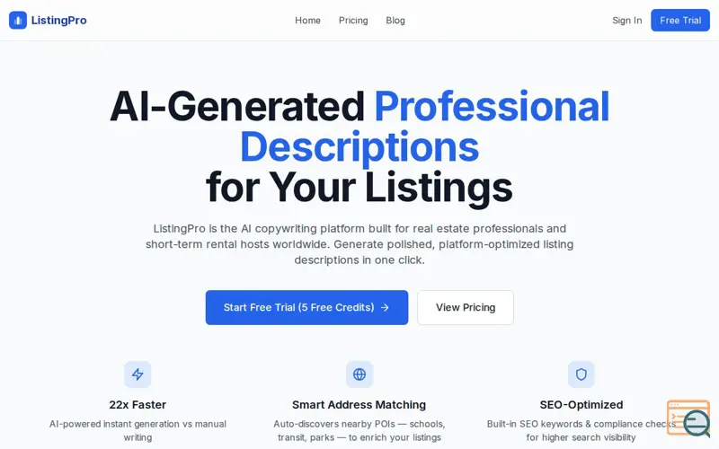 Screenshot of ListingPro
