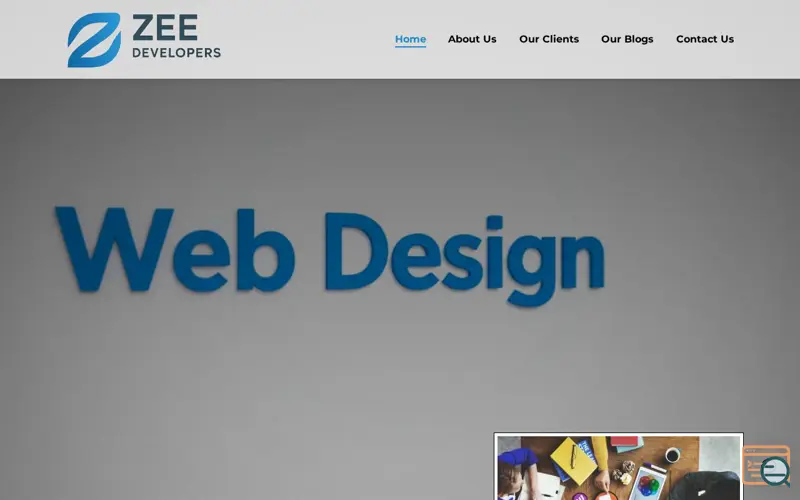 Screenshot of Zee Developers